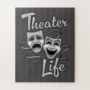 Quebra-cabeça Máscaras de Comédia e Tragédia da Vida em Teatro