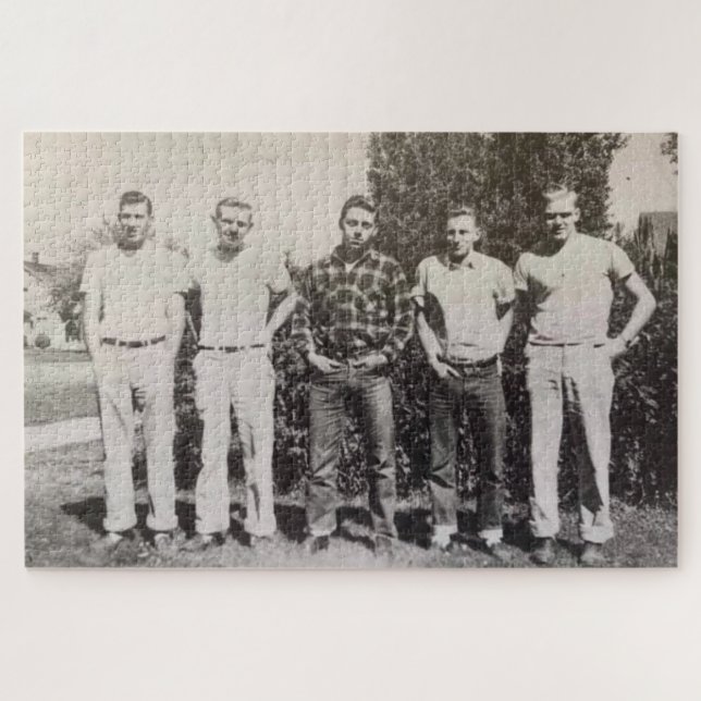 quebra-cabeça masculino dos anos 50 (Horizontal)