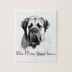 Quebra-cabeça Mastiff Happy Face
