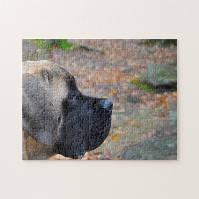 Quebra-cabeça Mastiff inglês. (Horizontal)