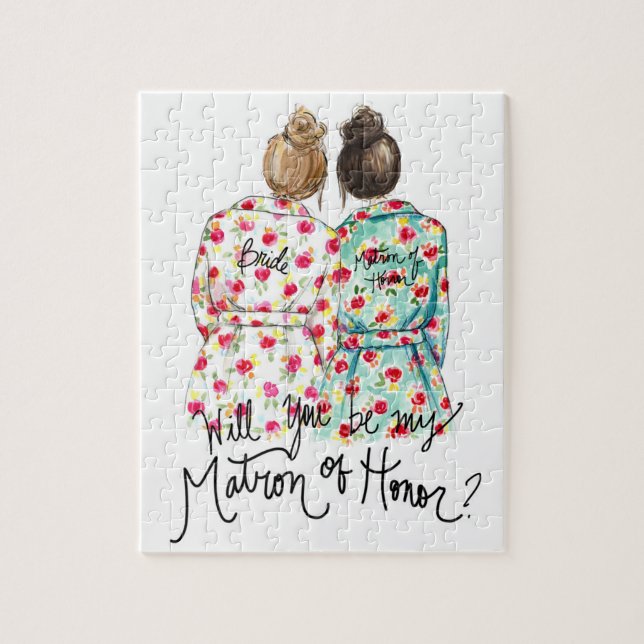 Quebra-cabeça Matrona da honra? Bolo do Br da DK da noiva do (Vertical)