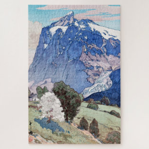 Quebra-cabeça Matterhorn, Hiroshi Yoshida, Woodcut