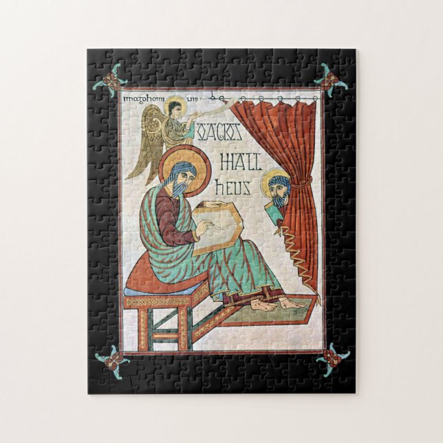 Quebra-cabeça Matthew Do Manuscrito Medieval De Lindisfarne (Vertical)