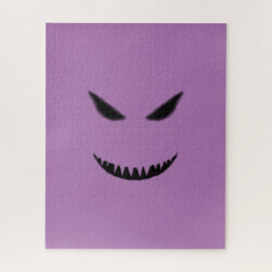 Quebra-cabeça Mau Face Duro Difícil Desafiando Preto Roxo