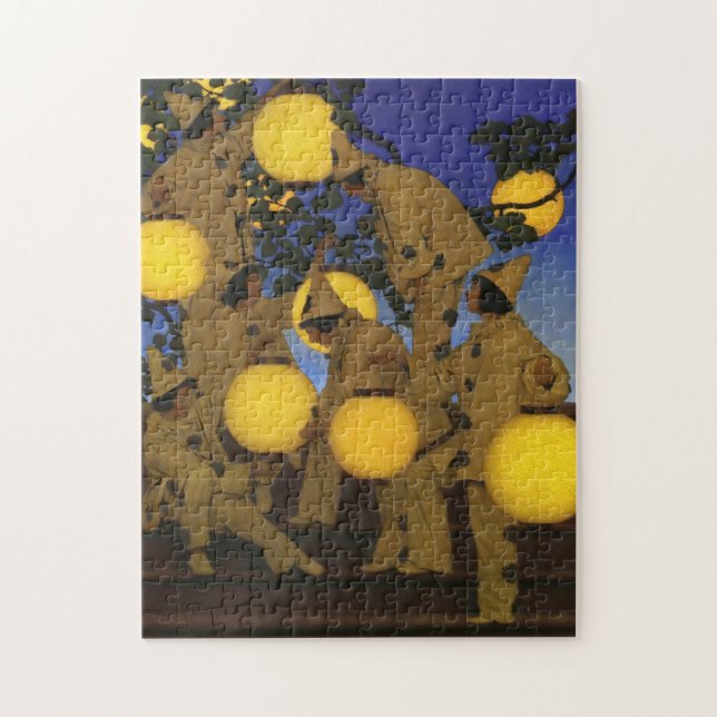 Quebra-cabeça Maxfield Parrish Os Portadores de Lanternas 1908 V (Vertical)