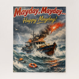 Quebra-cabeça May a happy Mayday jigsaw puzzle nautical storm an