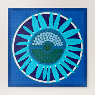 Quebra-cabeça Mazipoodles Sunflower Sunshine: Blue 1