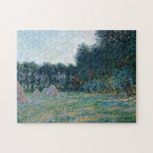 Quebra-cabeça Meadow com Haystacks perto de Giverny Monet Fine A