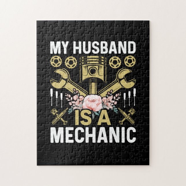 Quebra-cabeça Mecânico Meu Marido É Mecânico (Vertical)