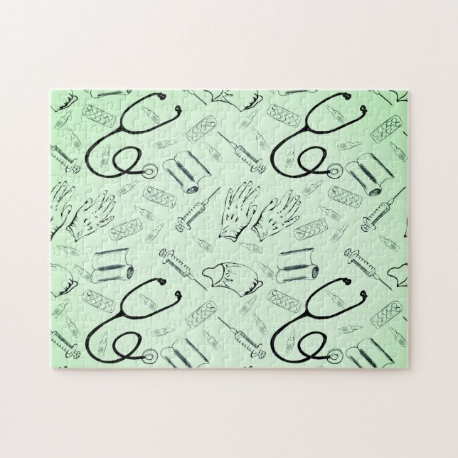 Quebra-cabeça Médico médico cirurgião-veterinário (Horizontal)