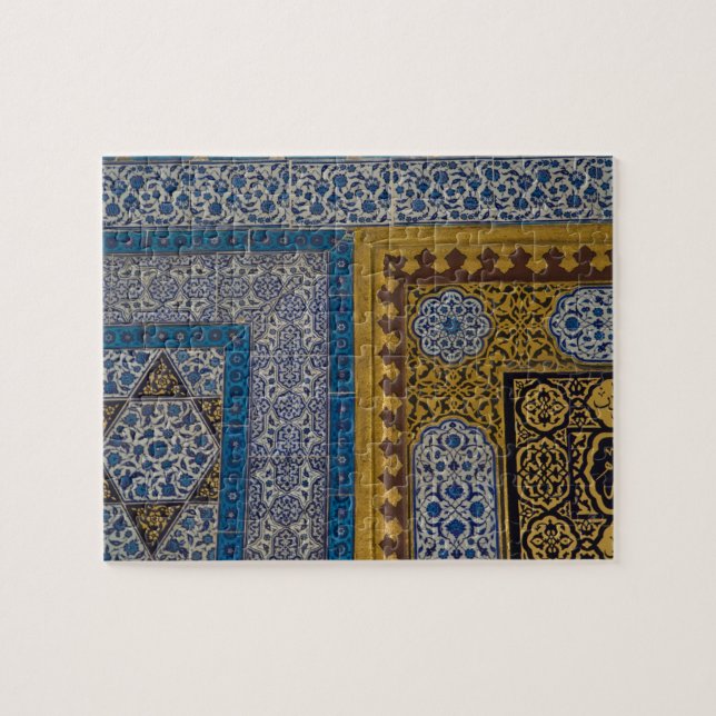 Quebra-cabeça Médio Oriente Turquia e cidade de Istambul com (Horizontal)