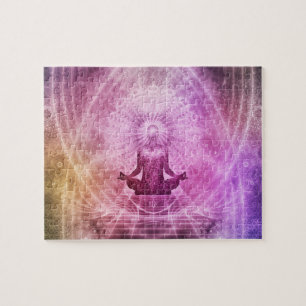 Quebra-cabeça Meditação espiritual de Yoga Zen Colorida