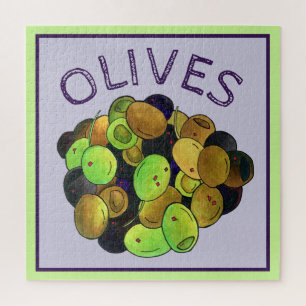 Quebra-cabeça Mediterranean Mixed Olives Greek Food Kalamata