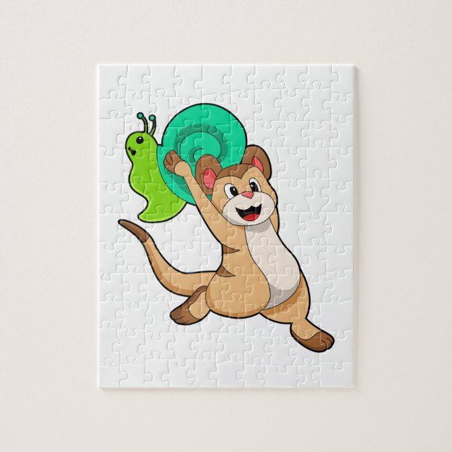 Quebra-cabeça Meerkat com Caracol.PNG (Vertical)