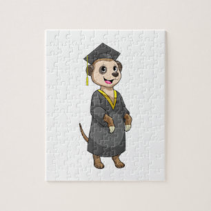 Quebra-cabeça Meerkat como estudante de Diploma