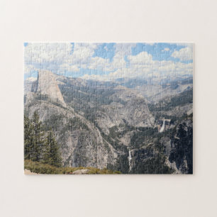 Quebra-cabeça Meia Dome, Nevada Cai e Cai na Vernal em Yosemite