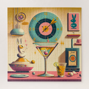 Quebra-cabeça Meio século Futurístico Atômica Rabbit Martini
