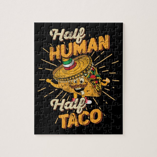 Quebra-cabeça Meio Taco parcialmente humano terça-feira Cinco de (Vertical)