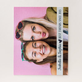 Quebra-cabeça Melhor Amigo Desde modelo de foto personalizada mo