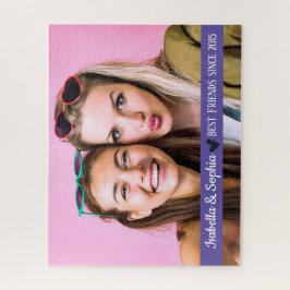 Quebra-cabeça Melhor amigo desde modelo de foto personalizado mo