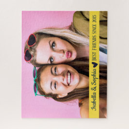 Quebra-cabeça Melhor amigo desde modelo de foto personalizado mo