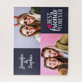 Quebra-cabeça Melhor Amigo para sempre duas imagens modelo moder