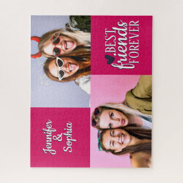 Quebra-cabeça Melhor Amigo para sempre duas imagens modelo moder