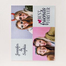 Quebra-cabeça Melhor Amigo para sempre duas imagens modelo moder