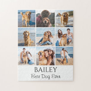 Quebra-cabeça Melhor Colagem de Fotos de Cão Personalizada