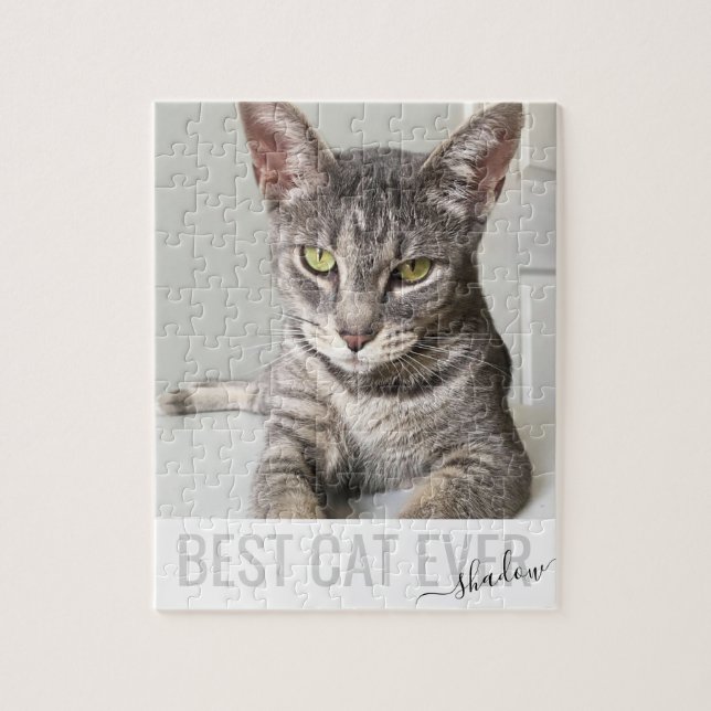 Quebra-cabeça Melhor Gato Personalizado De Fotografias De Alguma (Vertical)