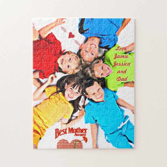 Quebra-cabeça Melhor Guarda-Prêmio Mãe (Vertical)