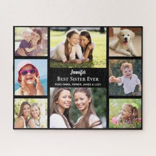 Quebra-cabeça Melhor Irmã já Personalizada Colagem de Fotos