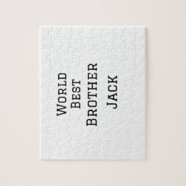 Quebra-cabeça Melhor irmão do mundo adiciona nome texto esportes