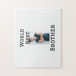 Quebra-cabeça Melhor irmão do mundo adiciona nome texto esportes