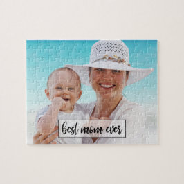 Quebra-cabeça Melhor Mãe Alguma Vez Personalizada Fotografia Mod