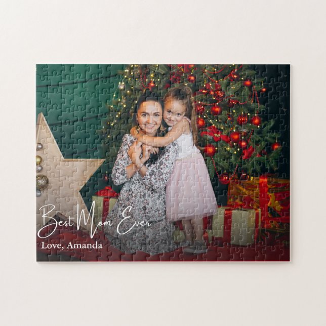 Quebra-cabeça Melhor Mãe Foto Personalizada Nunca Simples (Horizontal)