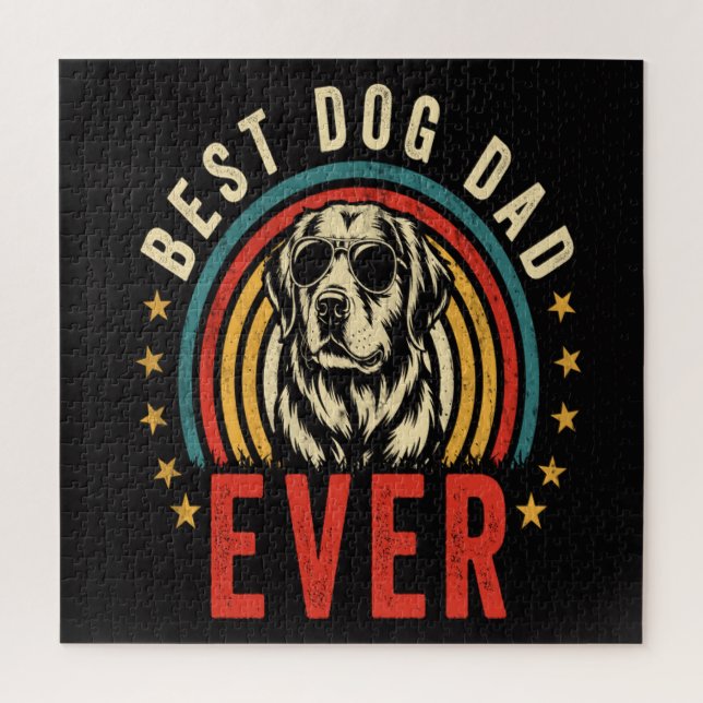 Quebra-cabeça Melhor Pai de Cachorro de Todos (Vertical)