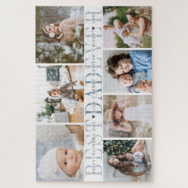 Quebra-cabeça Melhor Pai Nunca | Colagem Personalizada de Mensag