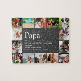 Quebra-cabeça Melhor Papai Pai Definição 14 Foto Divertida Cinza