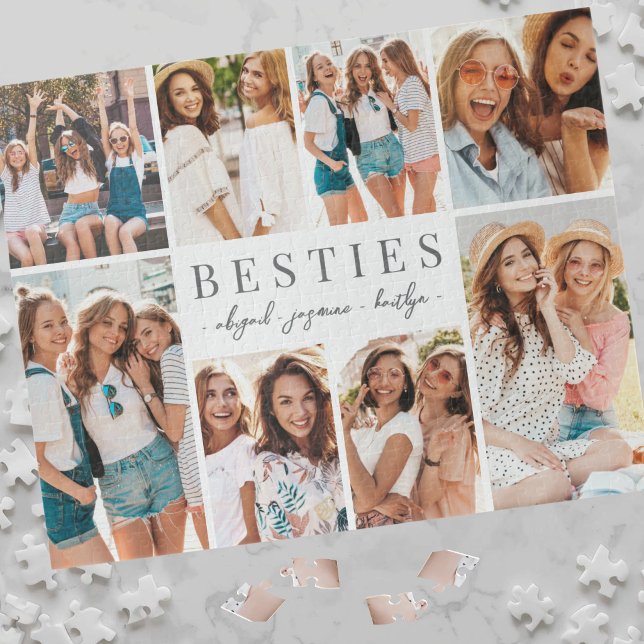 Quebra-cabeça Melhores Amigas Colagem de Fotos (Best Friends Bestites Photo Collage Jigsaw Puzzle)