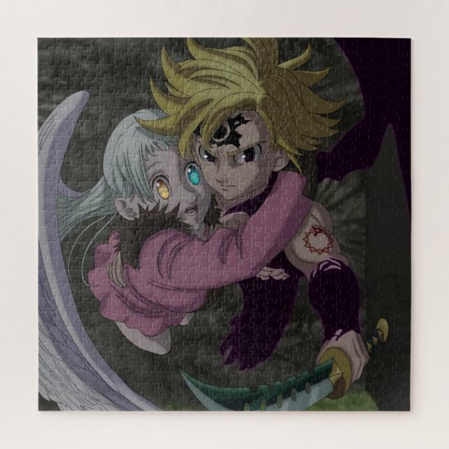 Quebra-cabeça Meliodas e Elizabeth (Vertical)