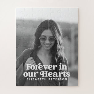 Quebra-cabeça Memorial de Fotografias Personalizadas Simples par
