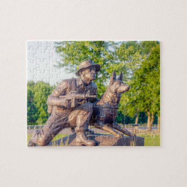 Quebra-cabeça Memorial do Cão de Trabalho Militar (Horizontal)