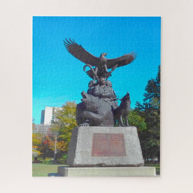 Quebra-cabeça Memorial dos Veteranos de Ottawa Canadá (Vertical)