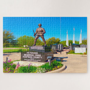 Quebra-cabeça Memorial dos Veteranos do Condado de Kaufman Norma