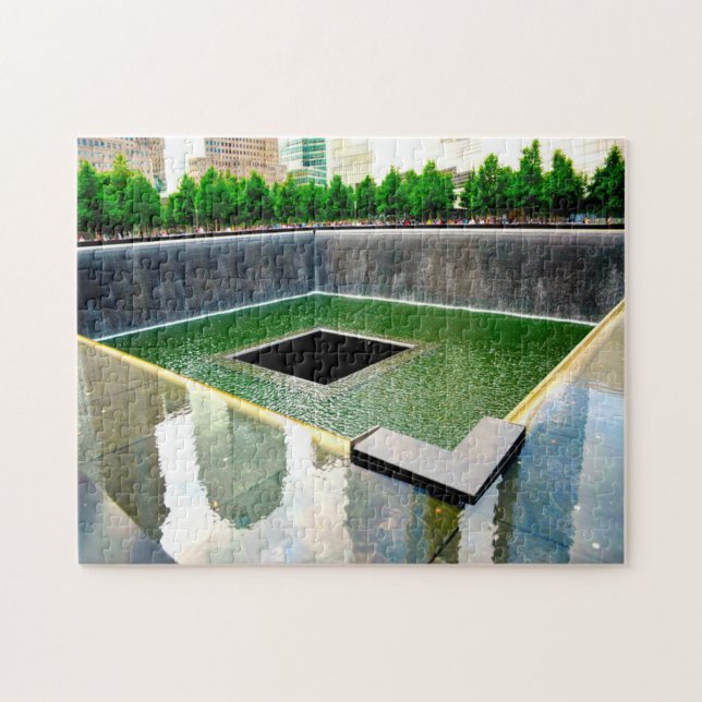 Quebra-cabeça Memorial Ground Zero Nova York. (Horizontal)