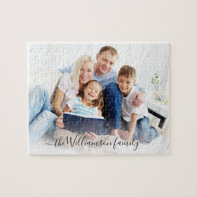 Quebra-cabeça Memórias de Fotografias da Família Personalizadas (Horizontal)
