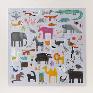 Quebra-cabeça Menagerie animal