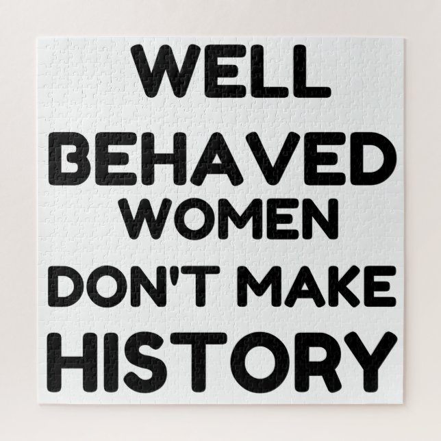 Quebra-cabeça Menção feminista bem comportada (Vertical)