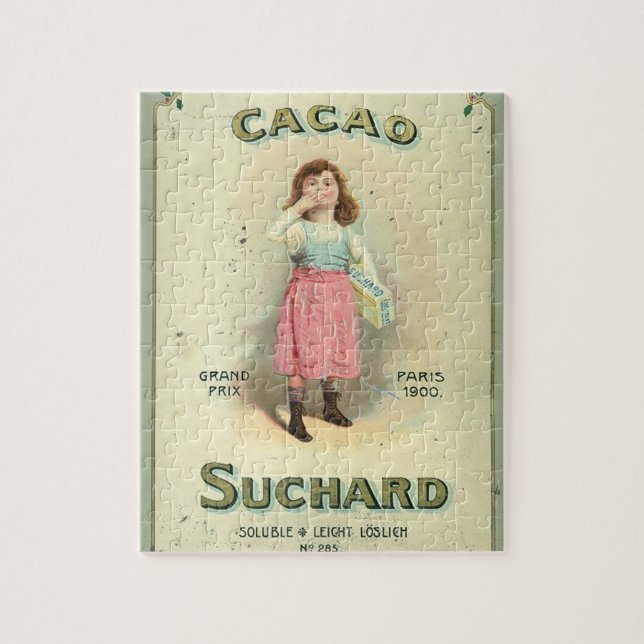 Quebra-cabeça Menina Açúcar Beijo de Chocolate Vitoriana (Vertical)